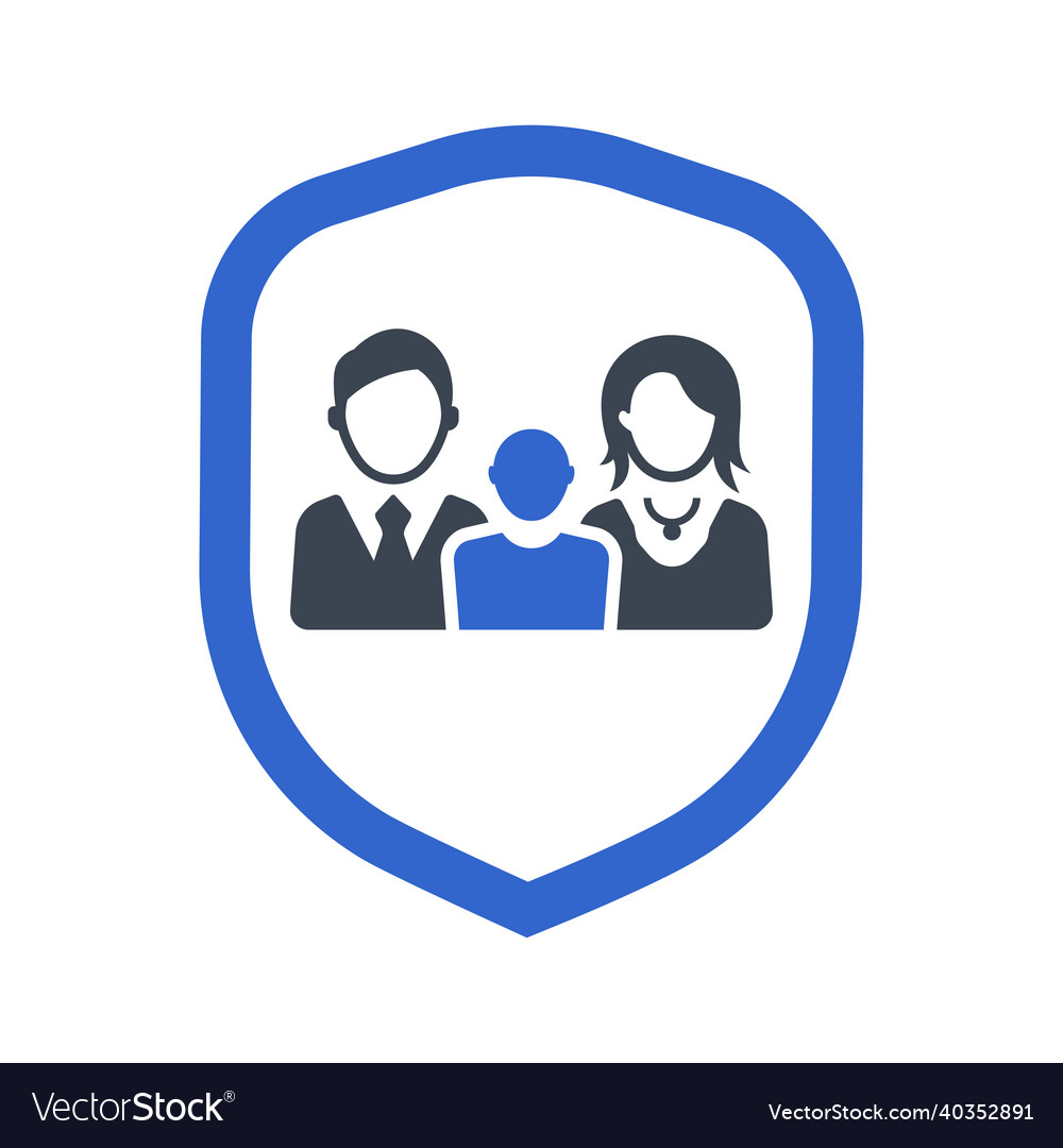 Family health insurance icon