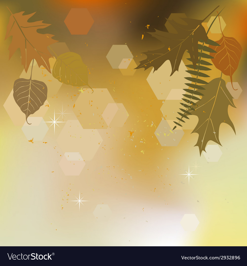 Autumn background with a space for the text Vector Image
