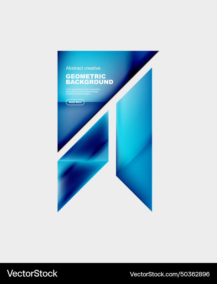 Gradient triangles abstract background Royalty Free Vector