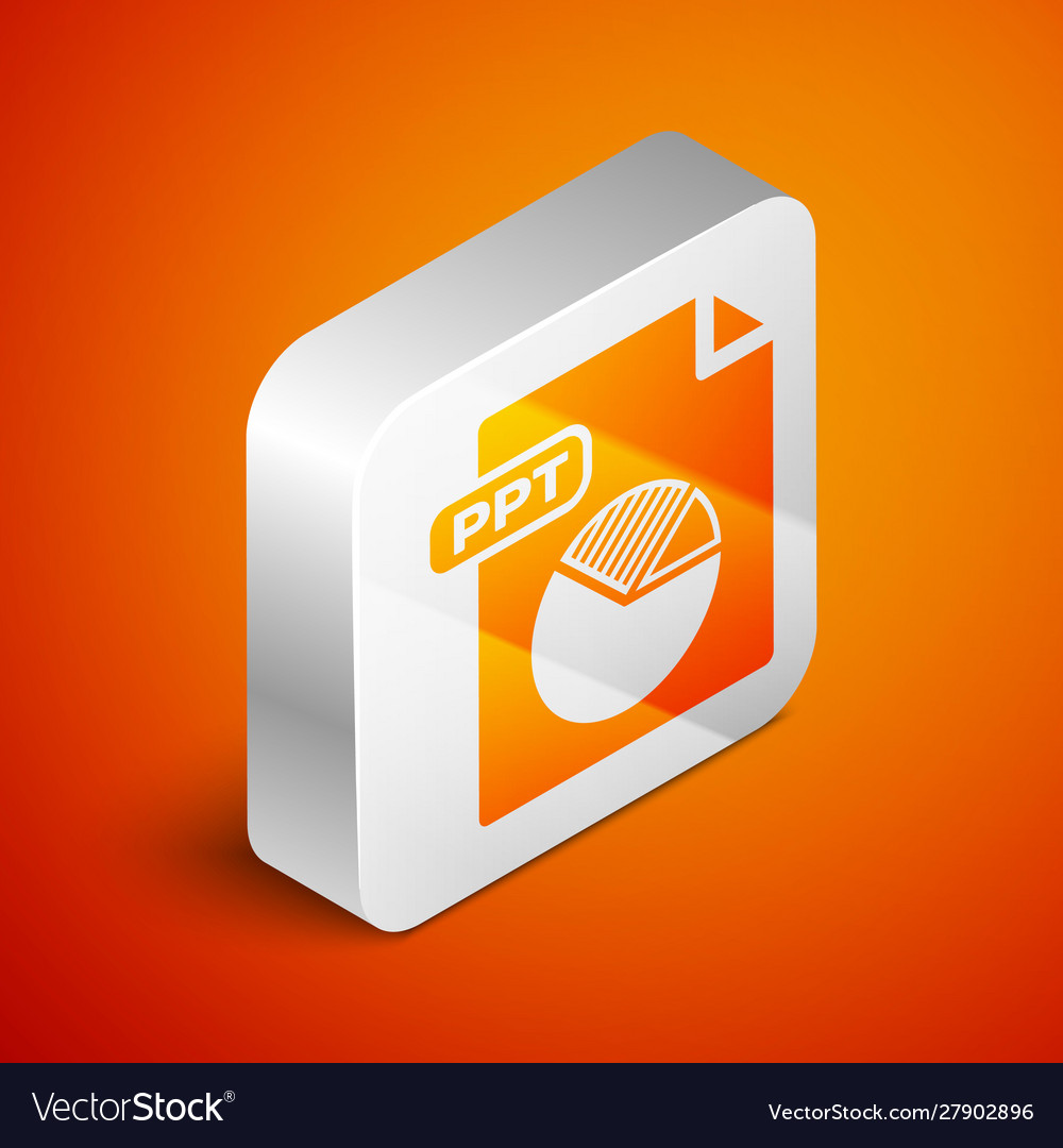 isometric-ppt-file-document-download-ppt-button-vector-image