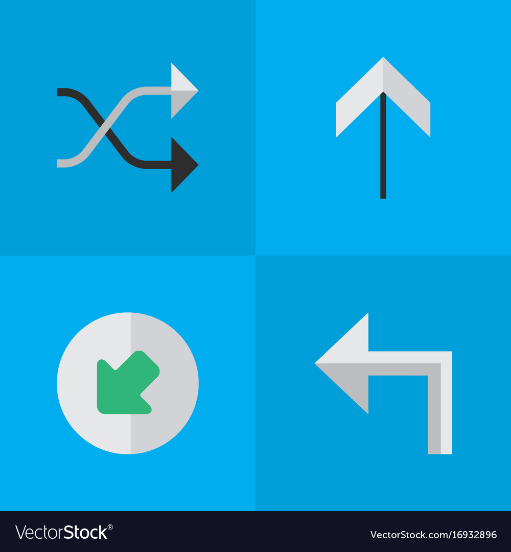 Set of simple indicator icons