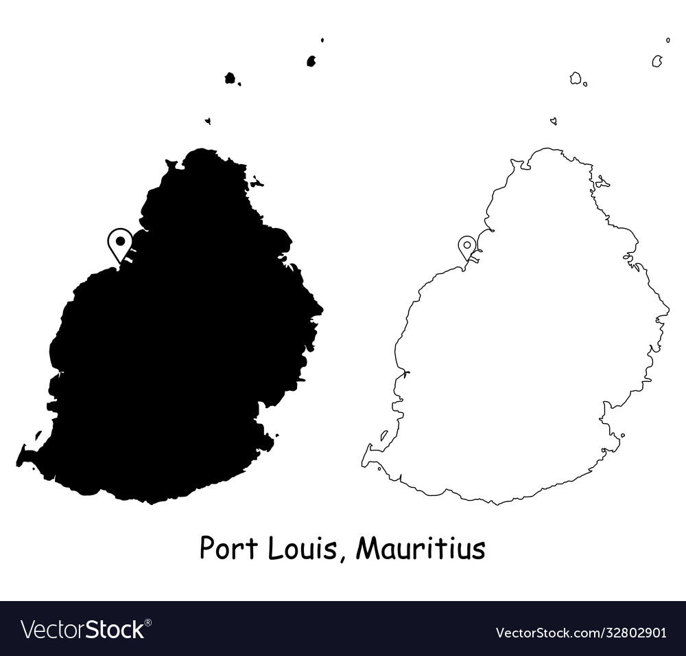 1113 port louis mauritius Royalty Free Vector Image