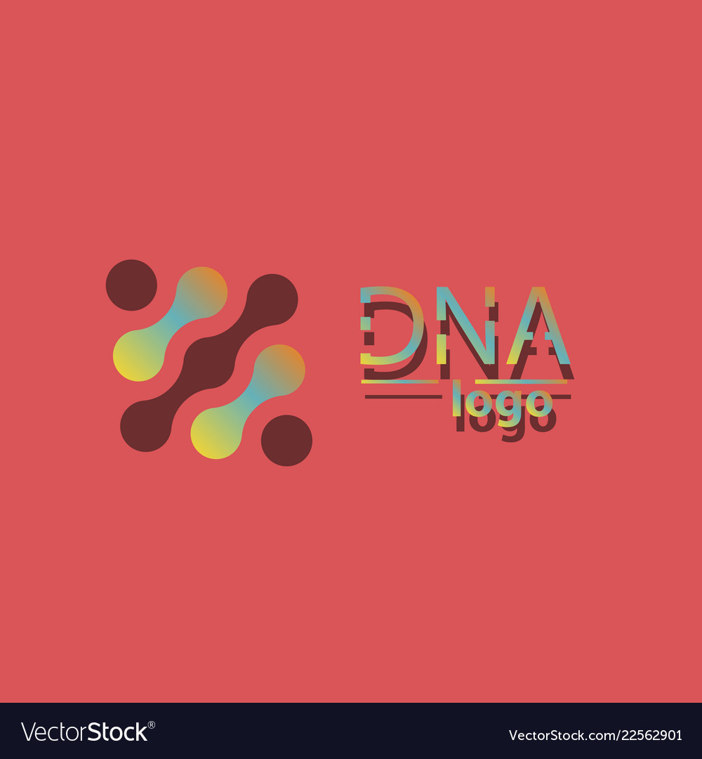 Dna design over white background