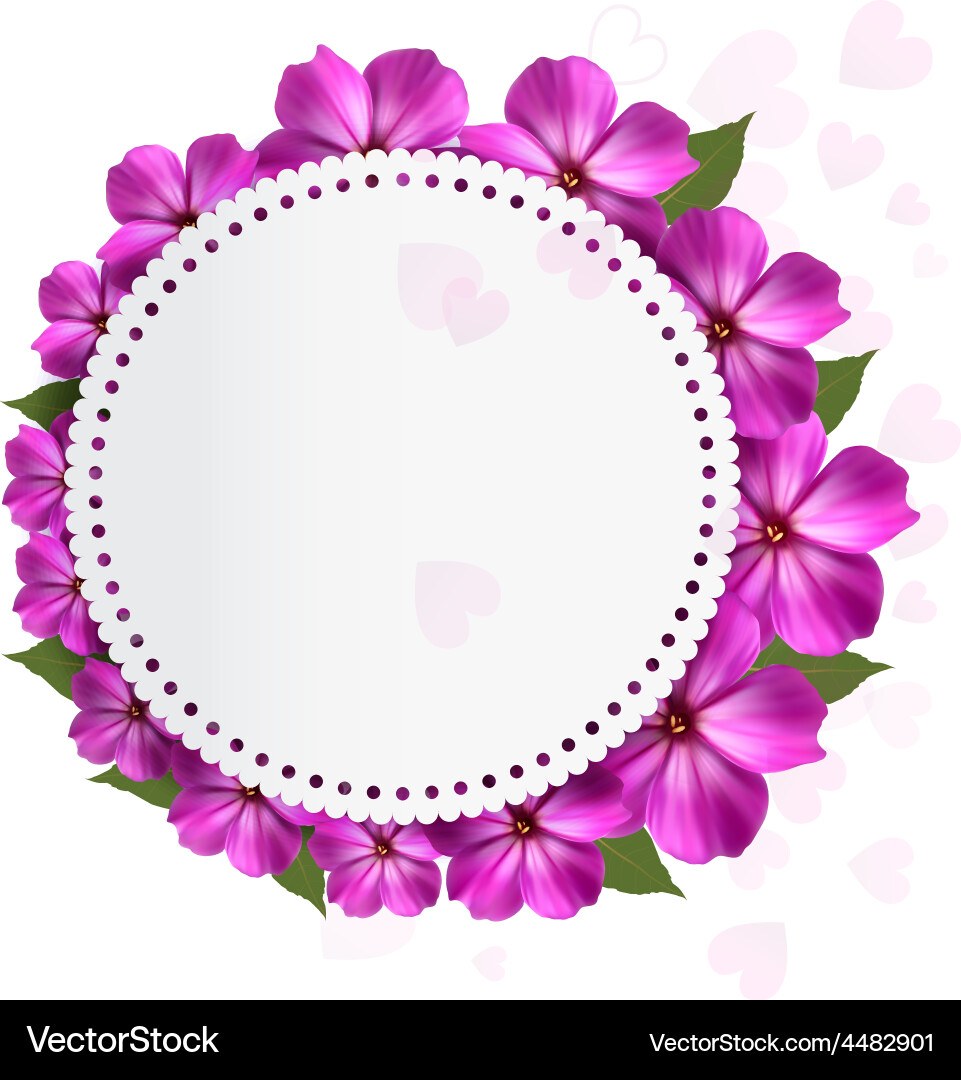 Flower holiday background Royalty Free Vector Image