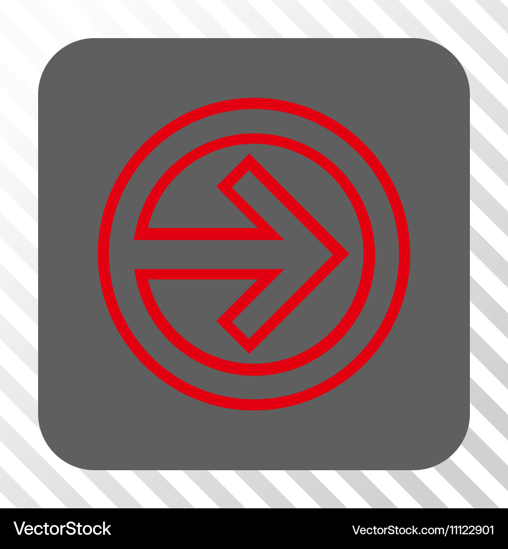 Import Rounded Square Button Royalty Free Vector Image