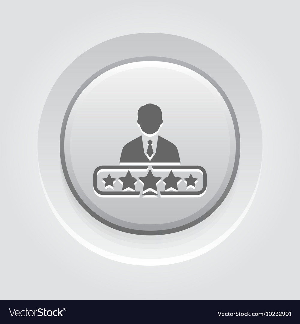 Quality management icon grey button design