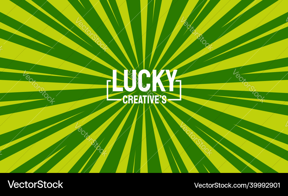 Spinning background green rays Royalty Free Vector Image