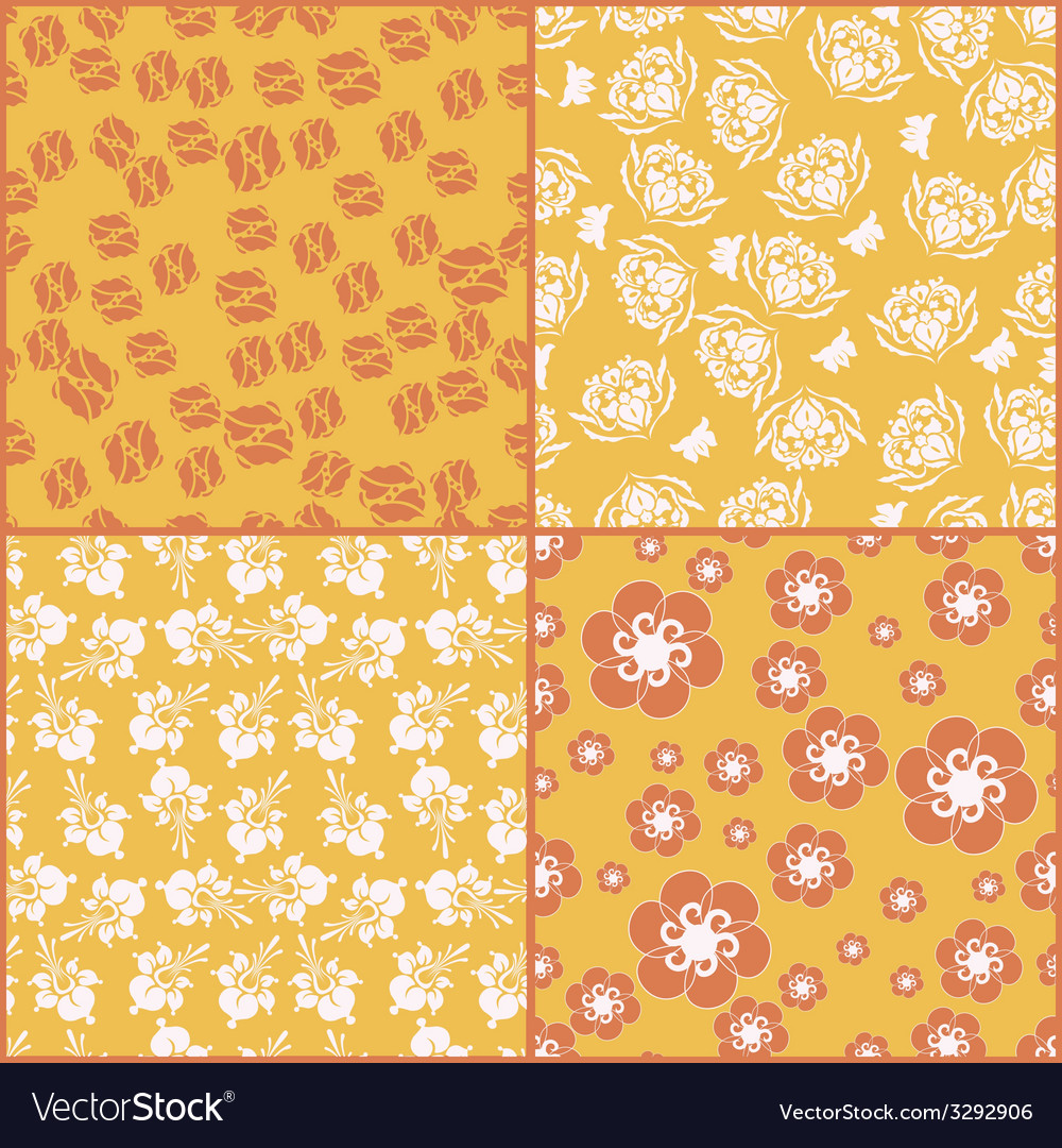 Collection of abstract wallpaper with pattern Vector Image