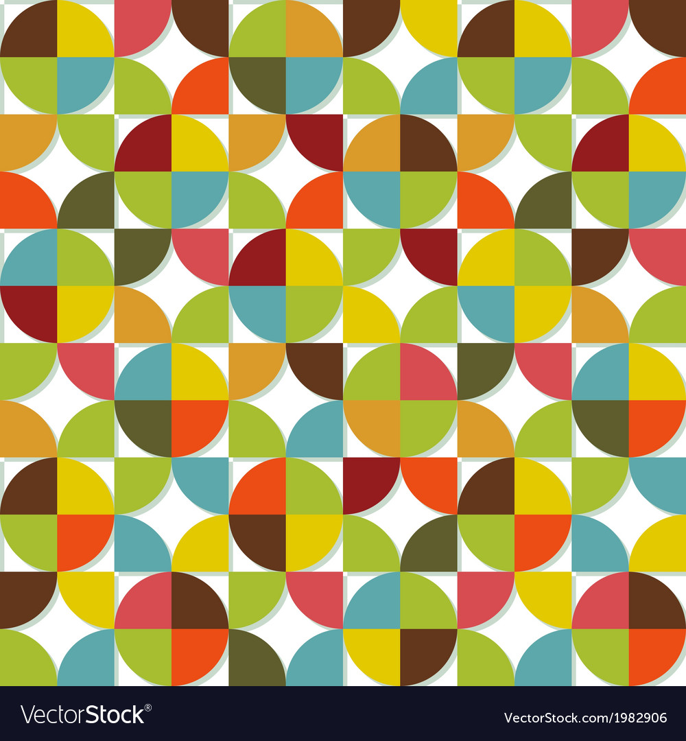 Colorful geometric seamless set Royalty Free Vector Image