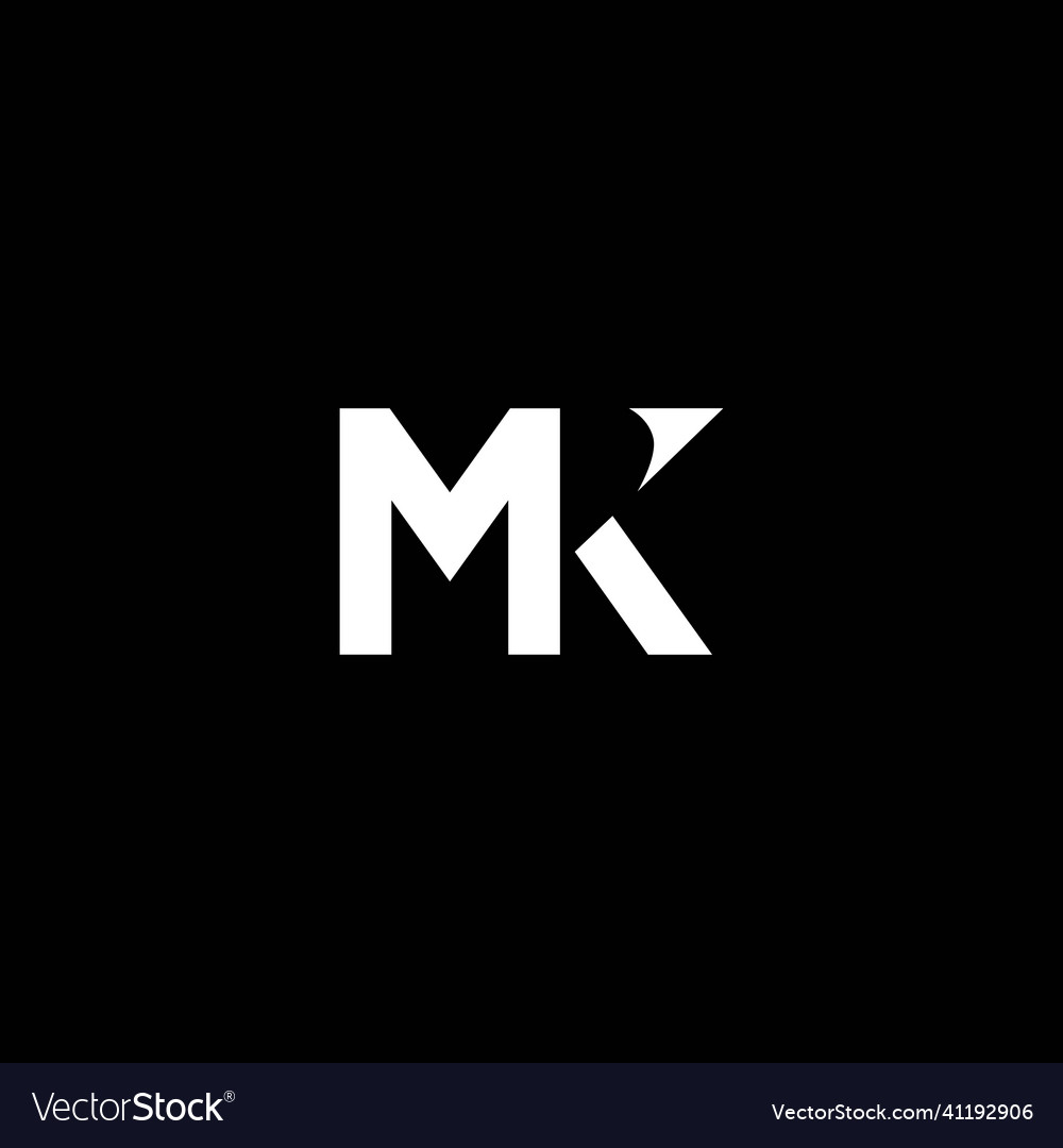 Km or mk abstract outstanding professional Vector Image