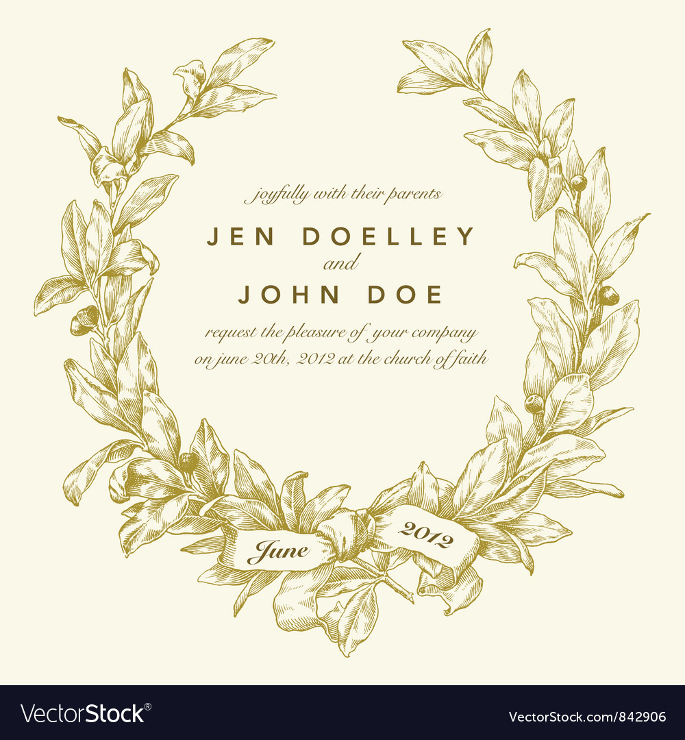 Download Wedding invitation templates Royalty Free Vector Image