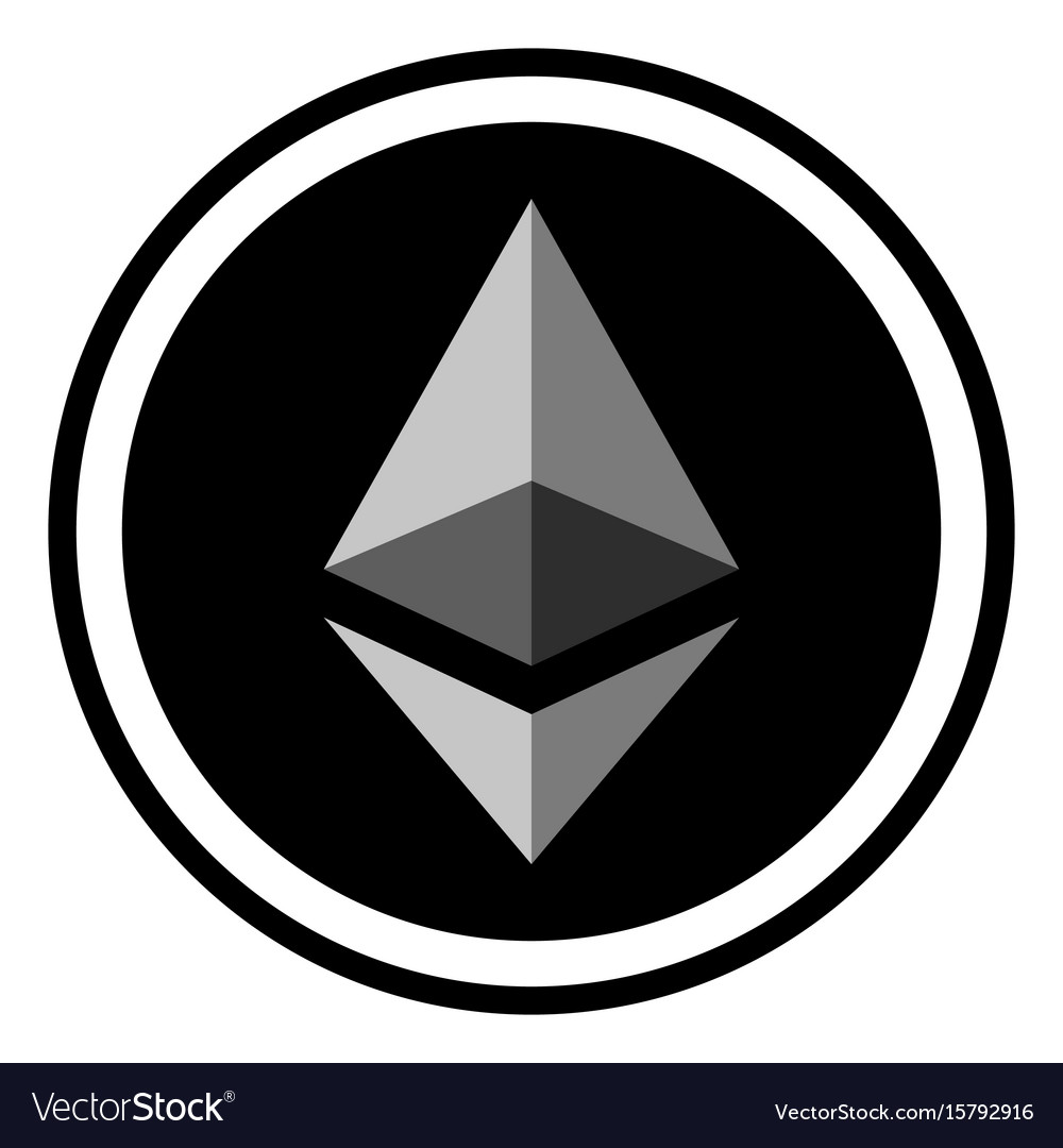 Coin Crypto Currency Ethereum Royalty Free Vector Image