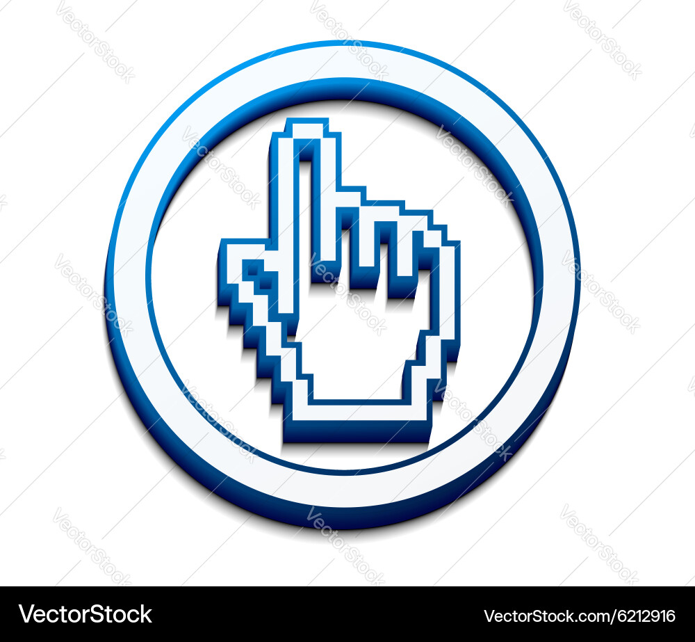 Hand mouse cursor Royalty Free Vector Image - VectorStock