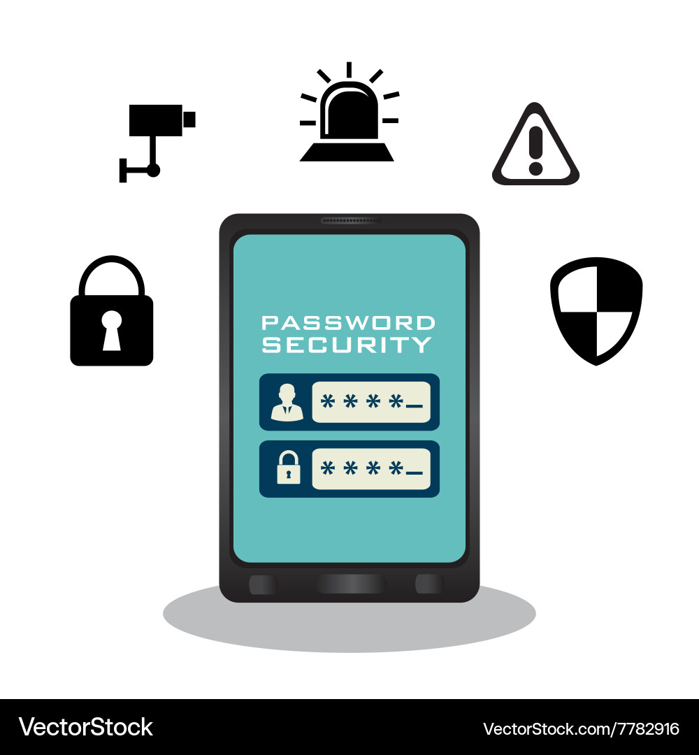 Security system design Royalty Free Vector Image