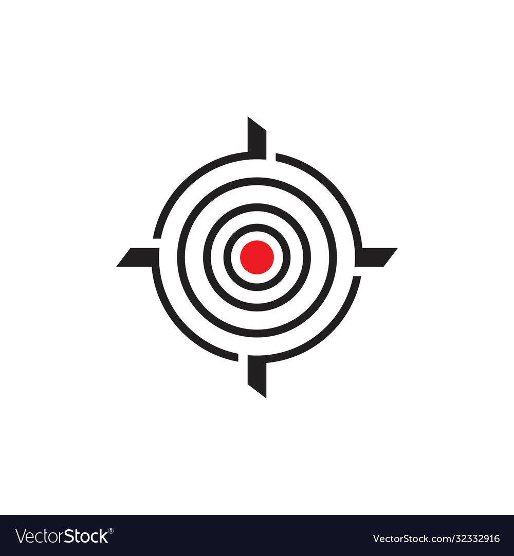 Target icon Royalty Free Vector Image - VectorStock