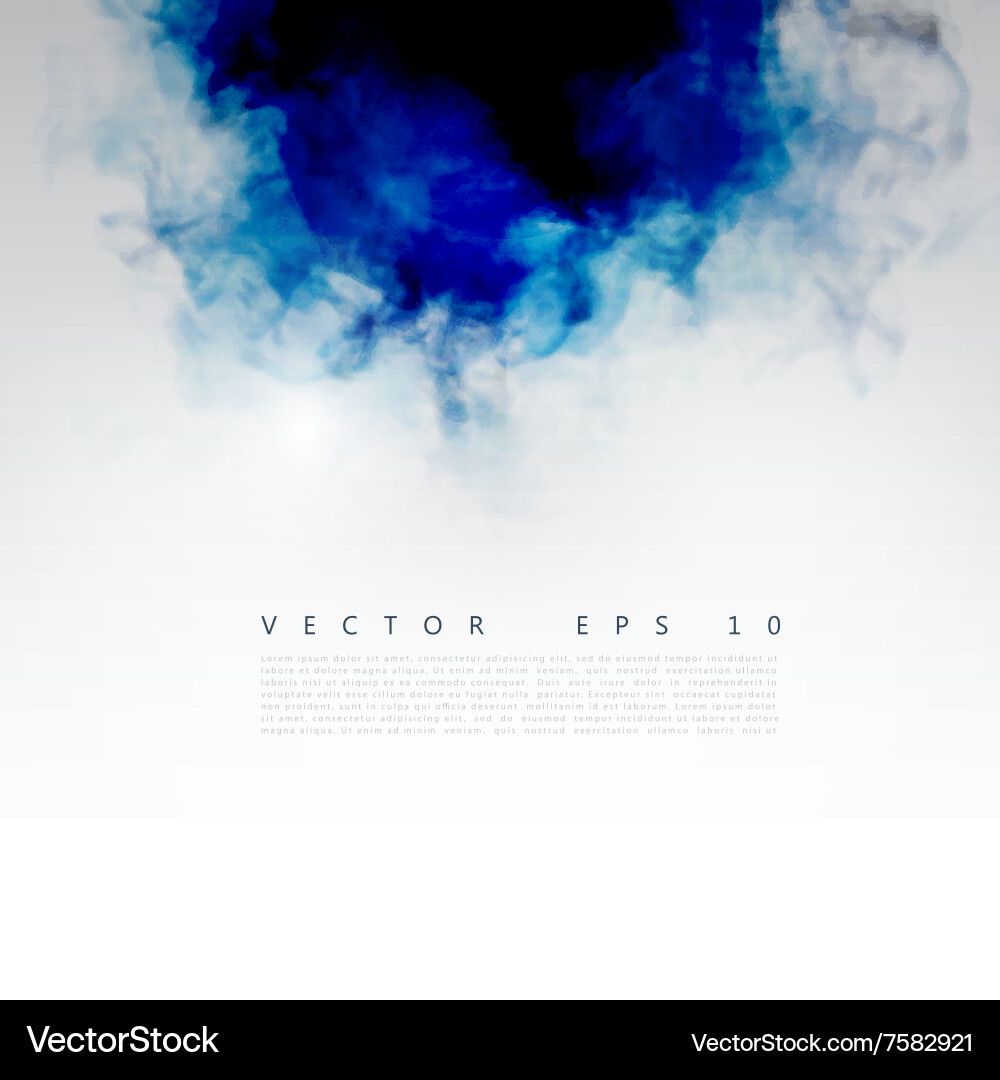 Blue cloud Royalty Free Vector Image - VectorStock
