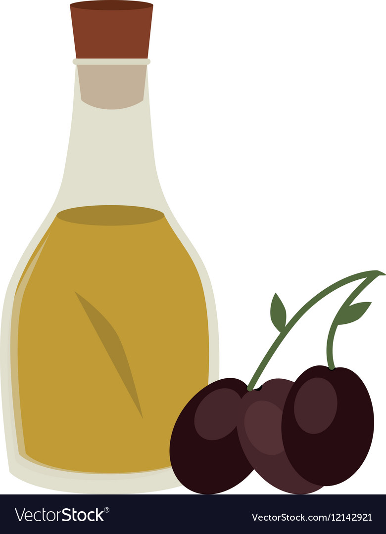 Olive oil isolated icon