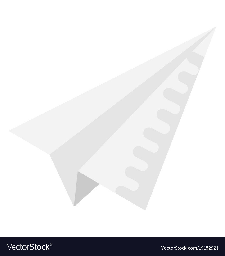 Paper plane Royalty Free Vector Image - VectorStock