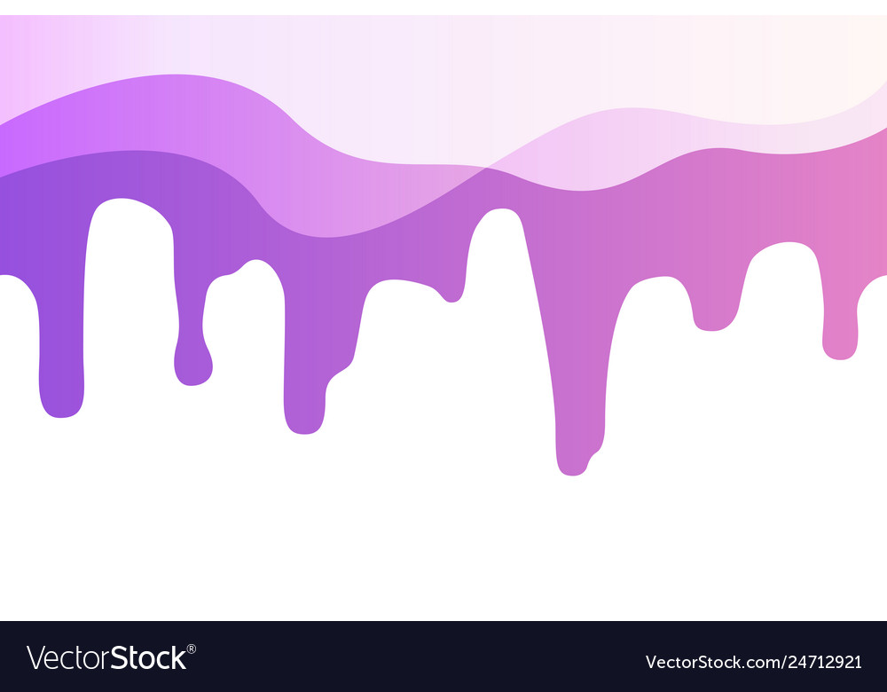 Violet paint flow down Royalty Free Vector Image