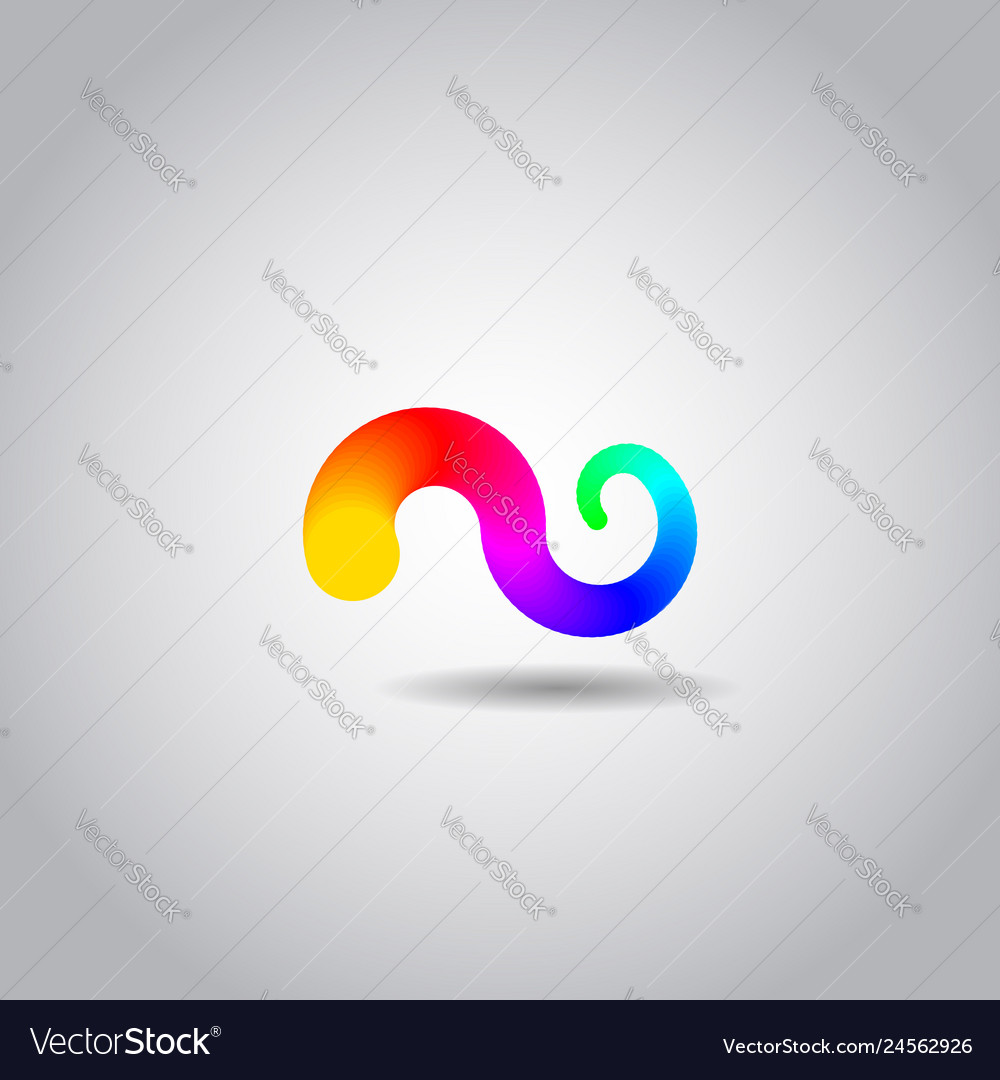 Abstract twist icon or symbol Royalty Free Vector Image