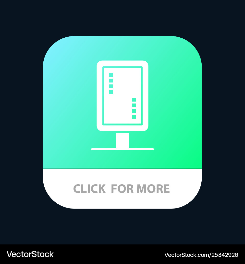 Board branding signboard banner mobile app Vector Image