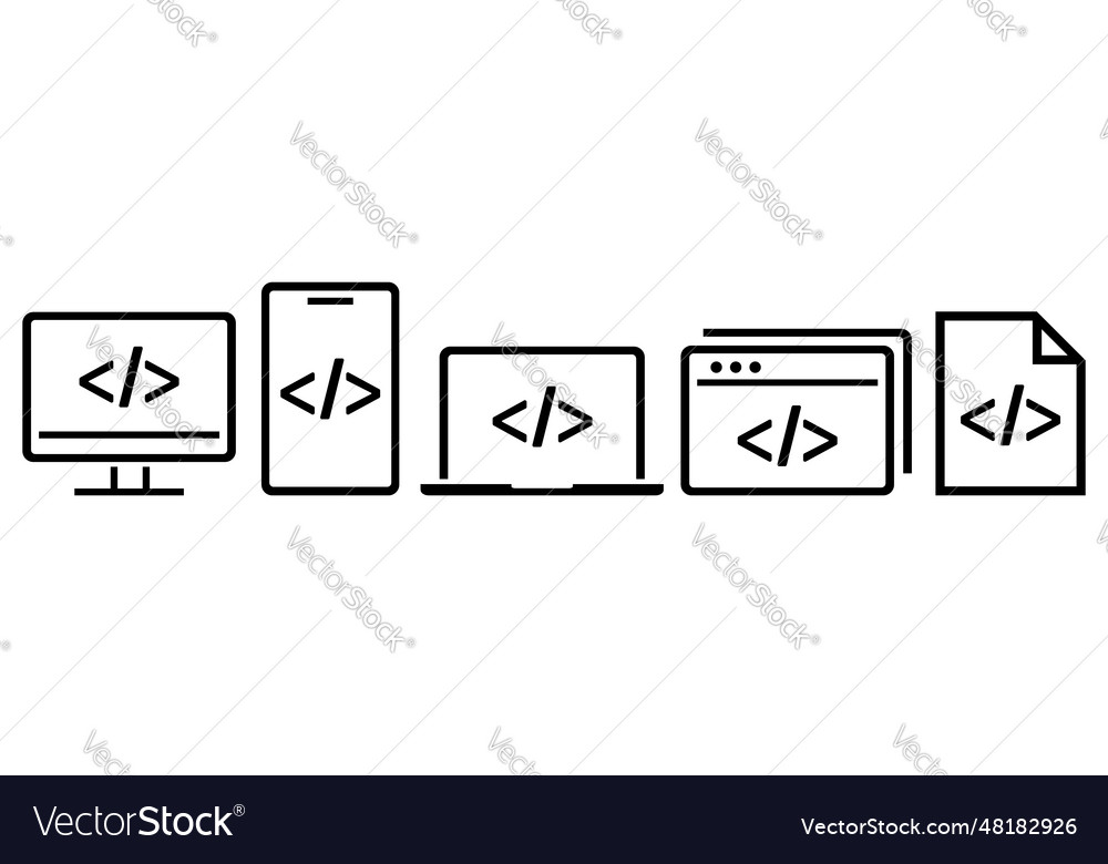 Browser computer laptop app program code