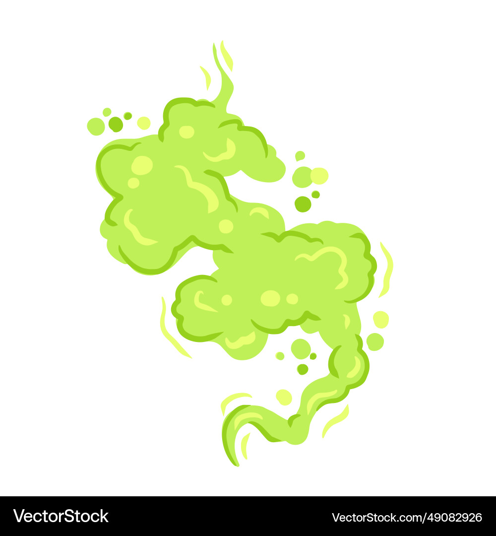 Fart and smell gas stinky cloud effect Royalty Free Vector
