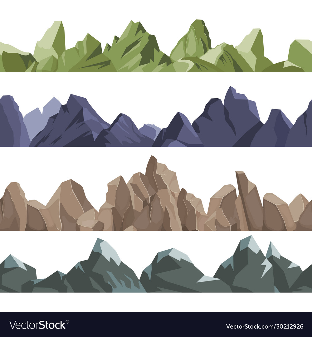 Mountains pattern rock hills volcano climbing vector image Mountains pattern rock hills volcano climbing