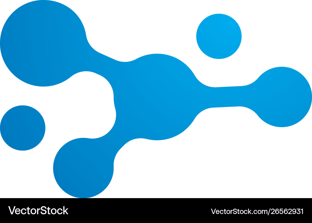 Molecule logo Royalty Free Vector Image - VectorStock