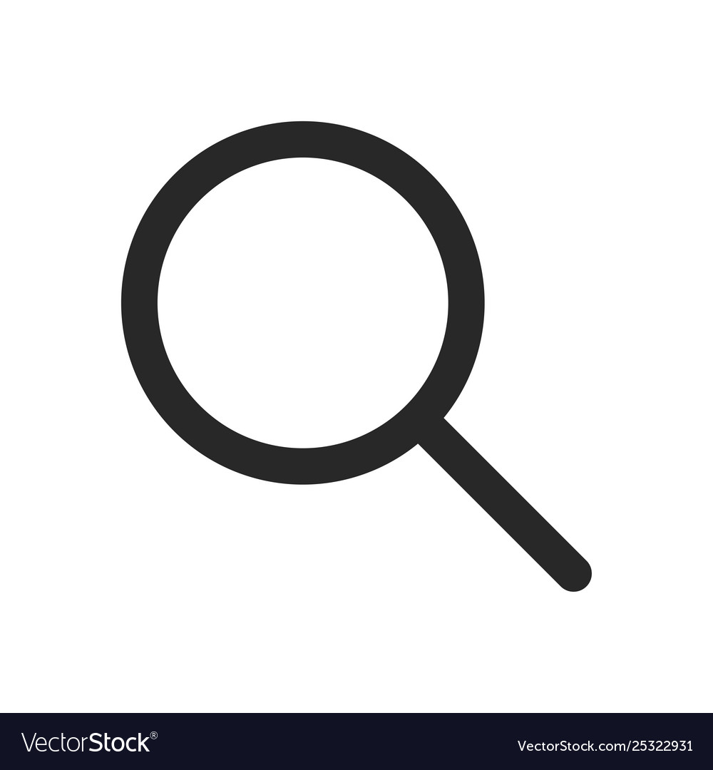 Download Search icon magnifying glass sign Royalty Free Vector Image