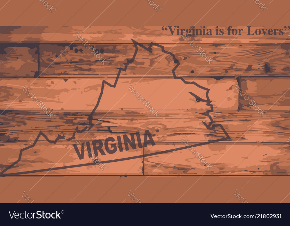 Virginia map brand