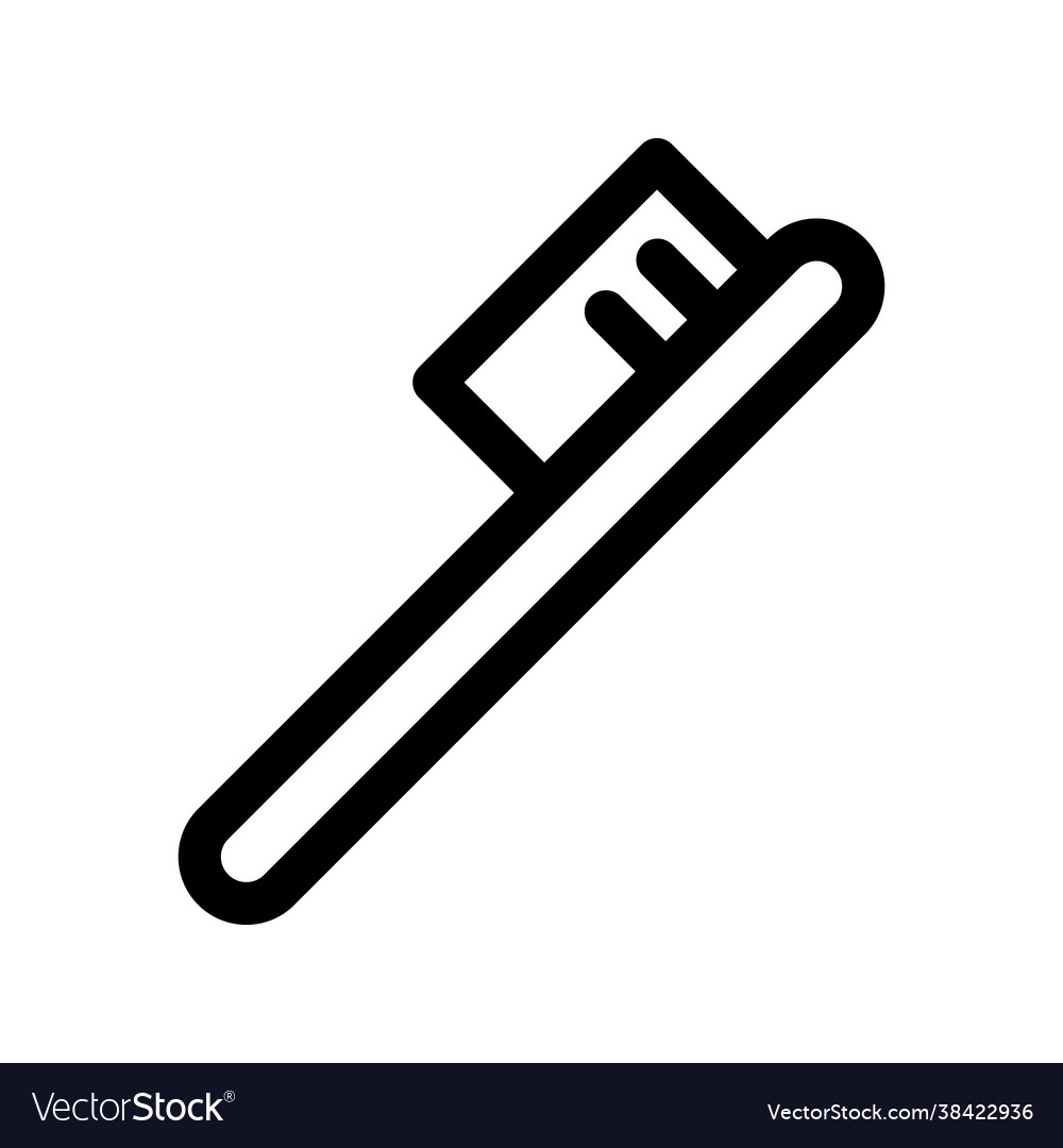 Graphic toothbrush icon