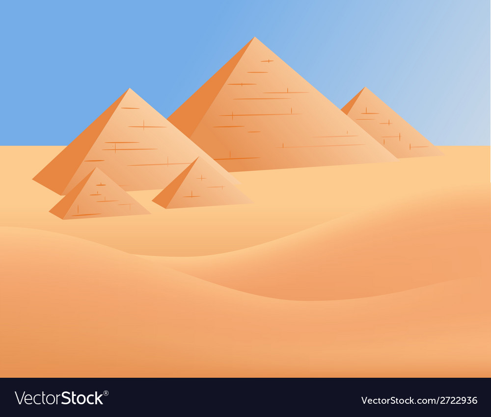 Pyramids Royalty Free Vector Image - VectorStock