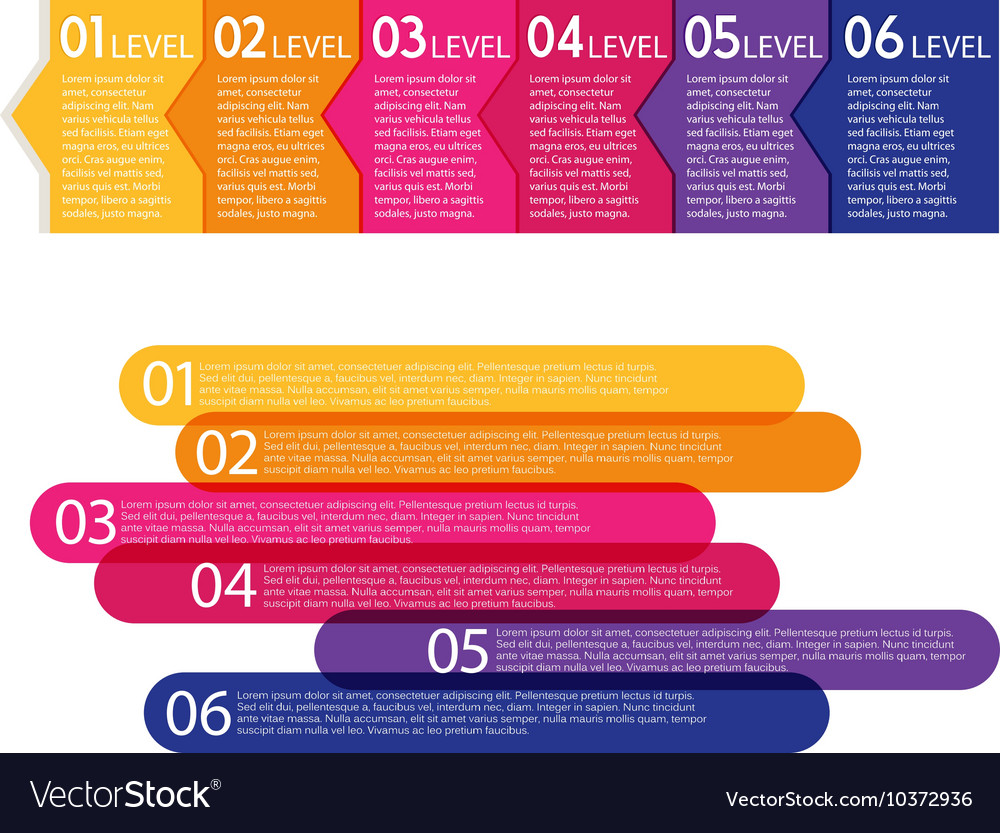 Set of colorful labels