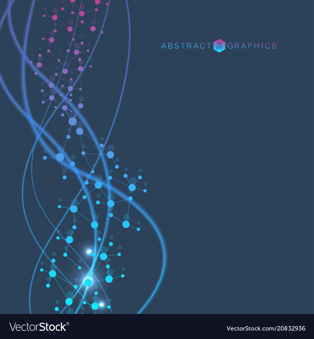 Strukturmolekül und Kommunikation dna Atom