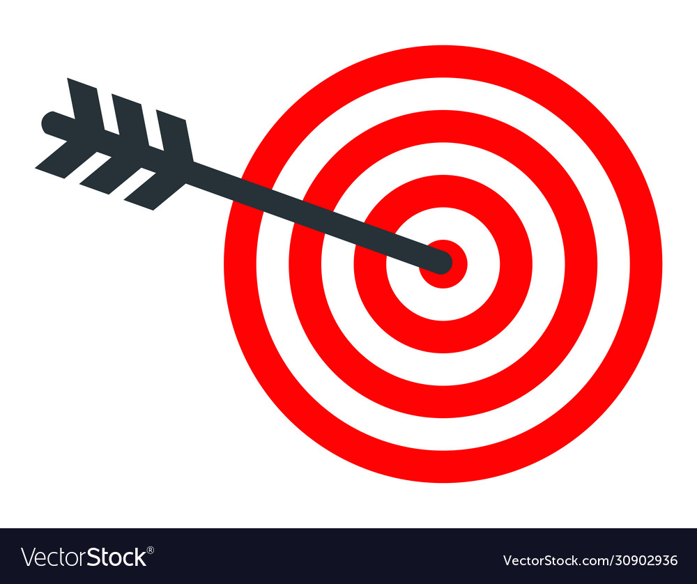 Target icon goal for archery as a metaphor Vector Image