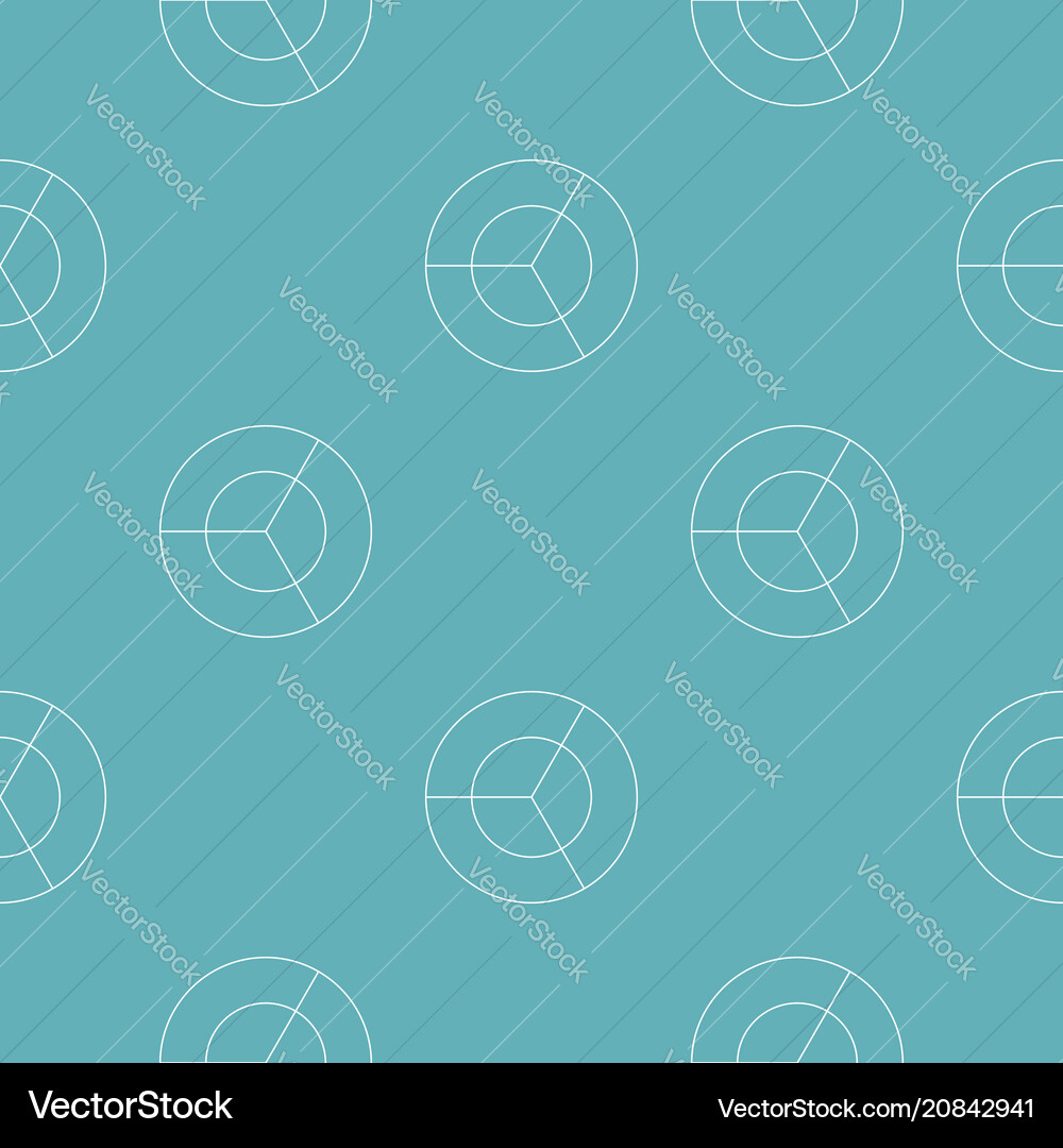 Circle diagram pattern seamless Royalty Free Vector Image