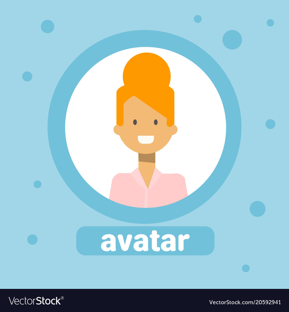 Female profile avatar business woman icon user Vector Image