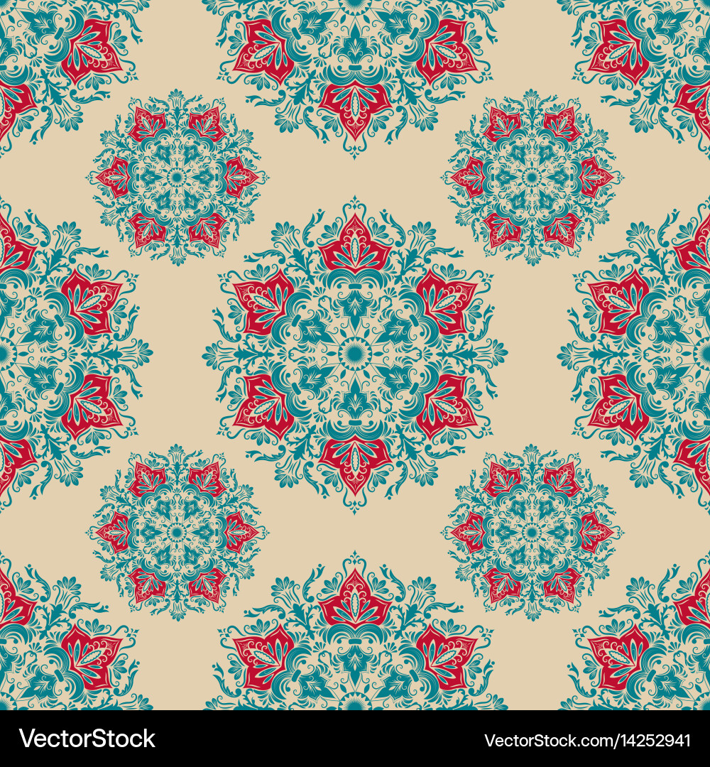 Floral seamless pattern background Royalty Free Vector Image