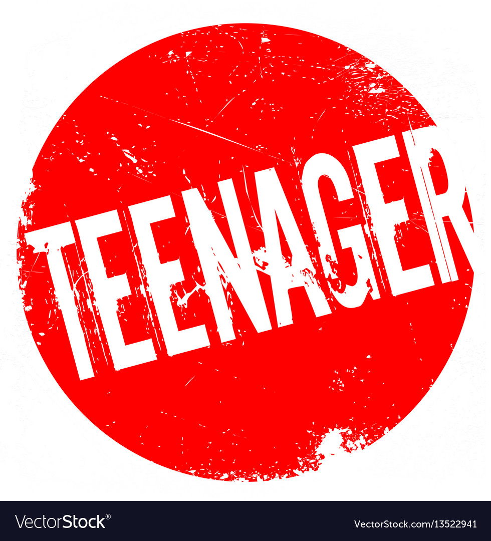 Teenager rubber stamp