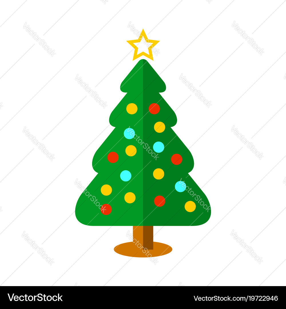 Basic christmas tree ball decoration Royalty Free Vector