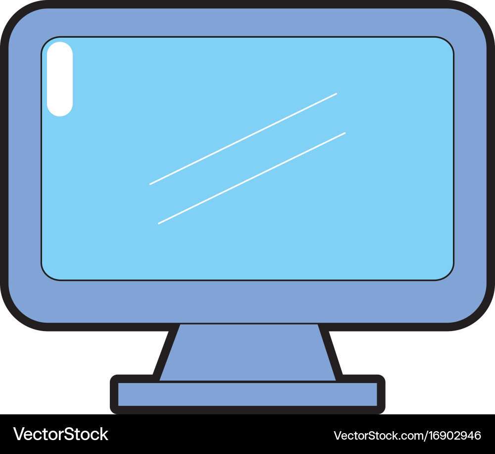 Computer electronic technology with database Vector Image