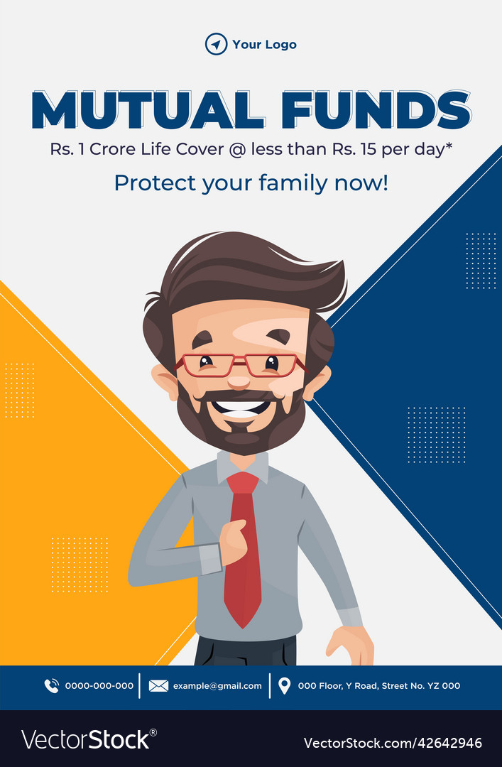 Flyer Design Of Mutual Funds Royalty Free Vector Image mutual-fund-investing