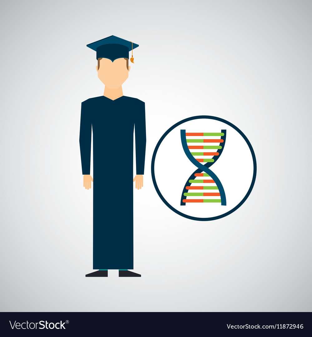 Graduate student man dna genetics