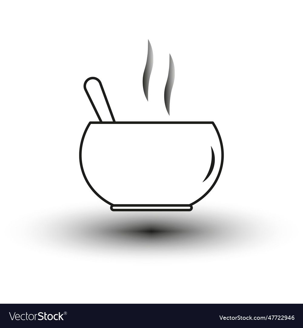 Hot Meal Icon Eps 10 Royalty Free Vector Image