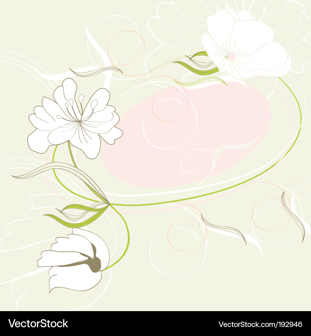 Romantic flowers Royalty Free Vector Image - VectorStock