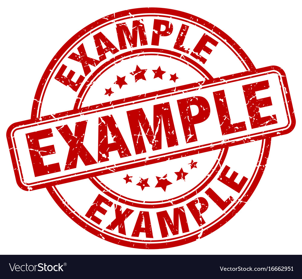 Example red grunge round vintage rubber stamp Vector Image