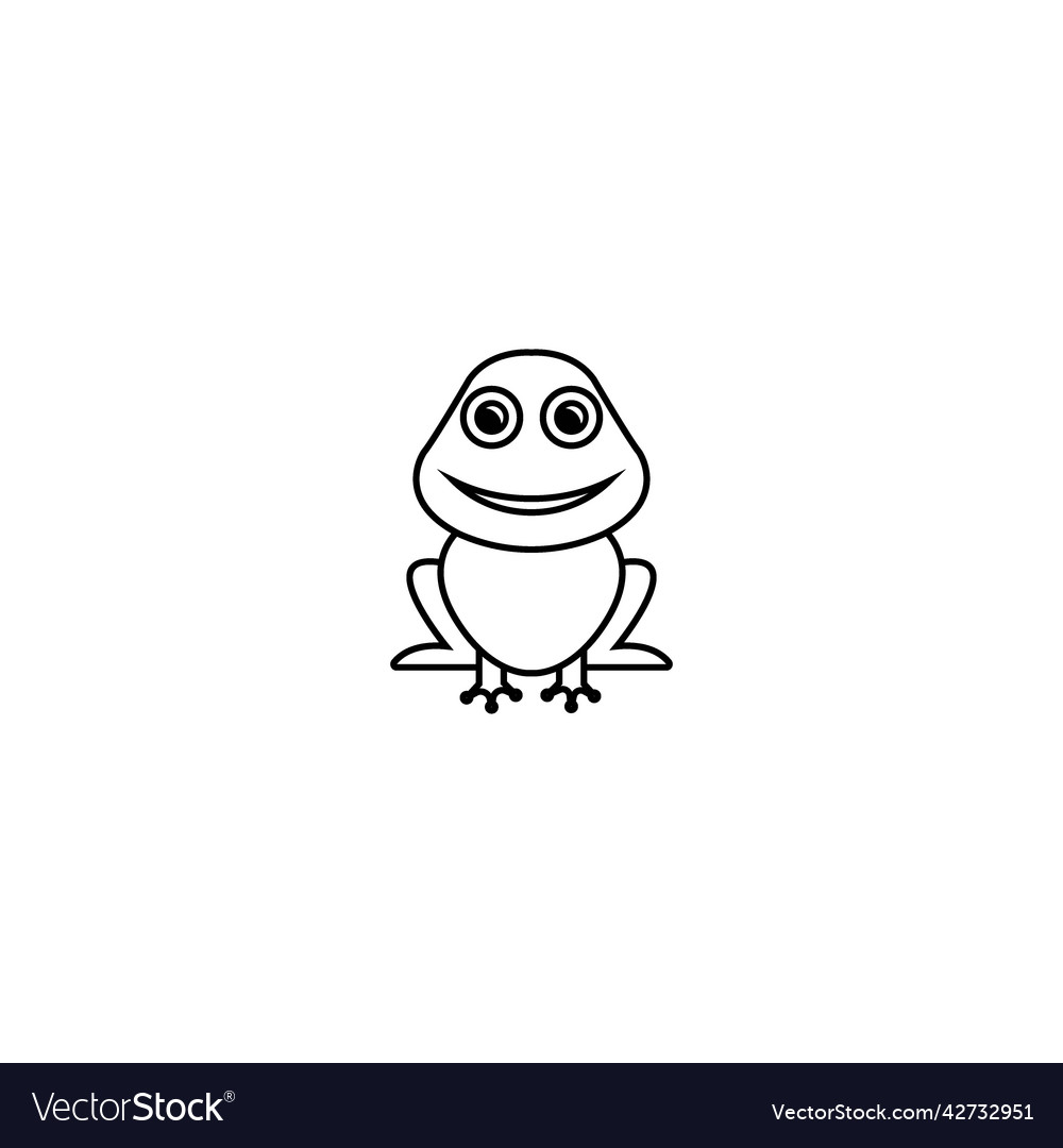 Frog Icon Royalty Free Vector Image Vectorstock Frog Icon Royalty Free Vector Image Vectorstock