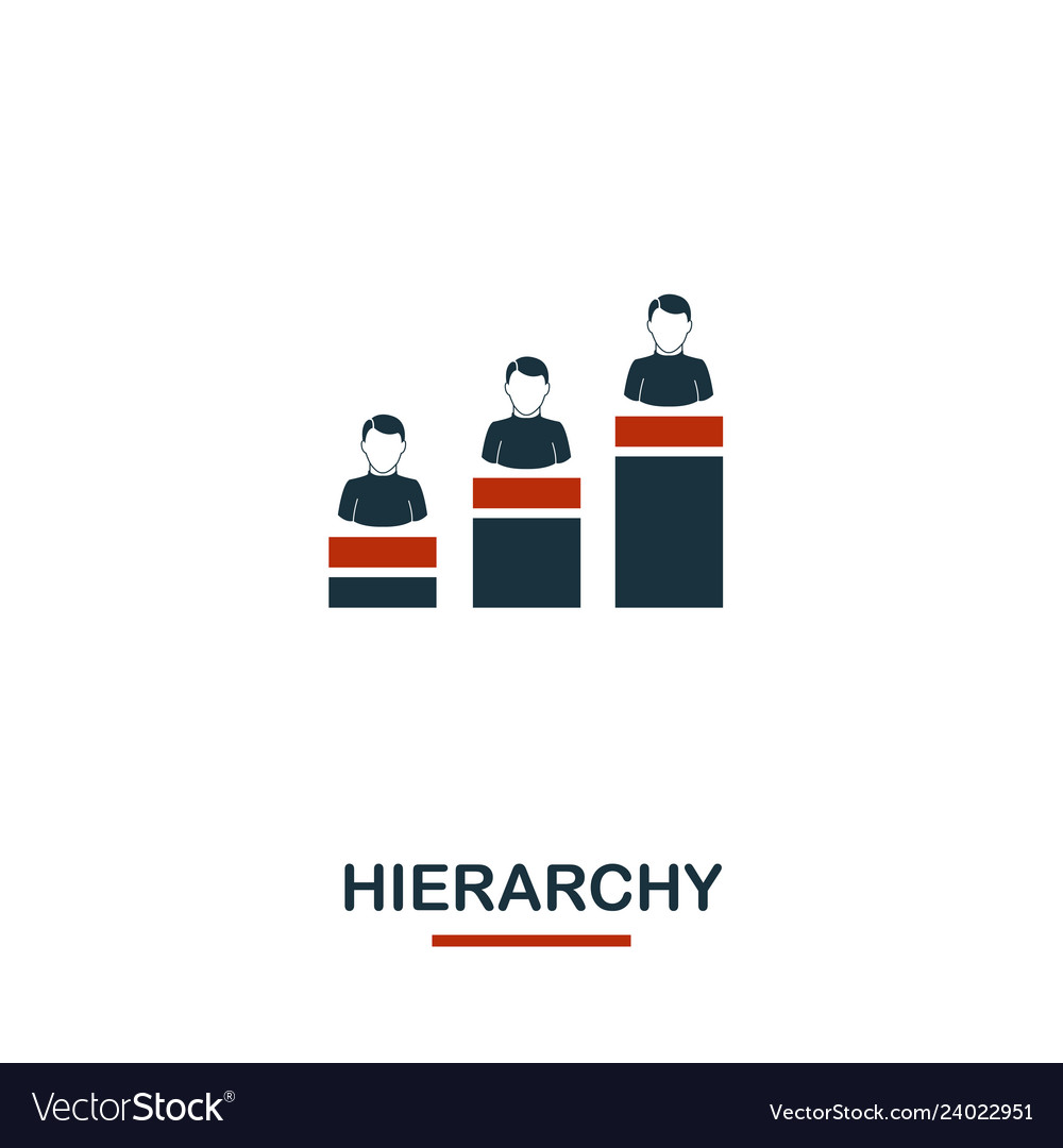 Hierarchy icon premium style design from teamwork