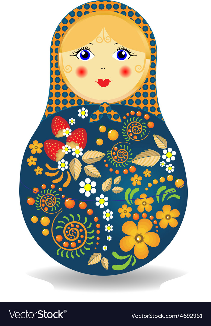 Nested doll Royalty Free Vector Image VectorStock